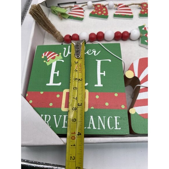 Elf Mini 5 MDF Decor Under Surveillance Table Scape Shelf Ideas Village Garland - Picture 4 of 13